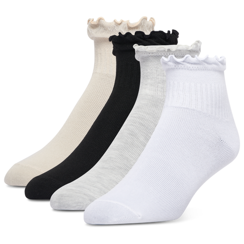 Lckr Youth   Ruffle Socks 4 Pack In Multi
