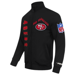 Men's - Pro Standard 49ers On Top Dbl Knit Track Jacket - Black