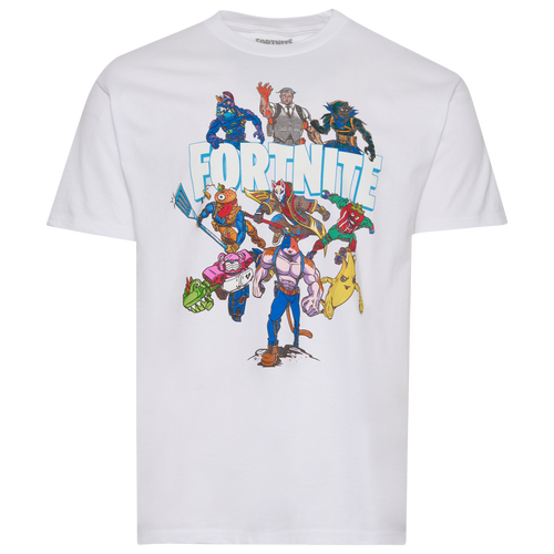 Steve Selvin Mens  Fortnite T-shirt In White