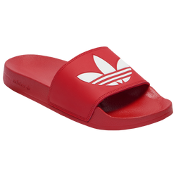 Men's - adidas Originals Adilette Lite Slides - Scarlet/White/Scarlet