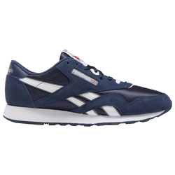 Men's - Reebok Classic Leather Nylon - Navy/White