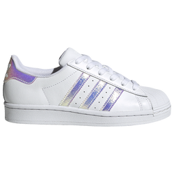 Girls' Grade School - adidas Originals Superstar - Iridescent/White