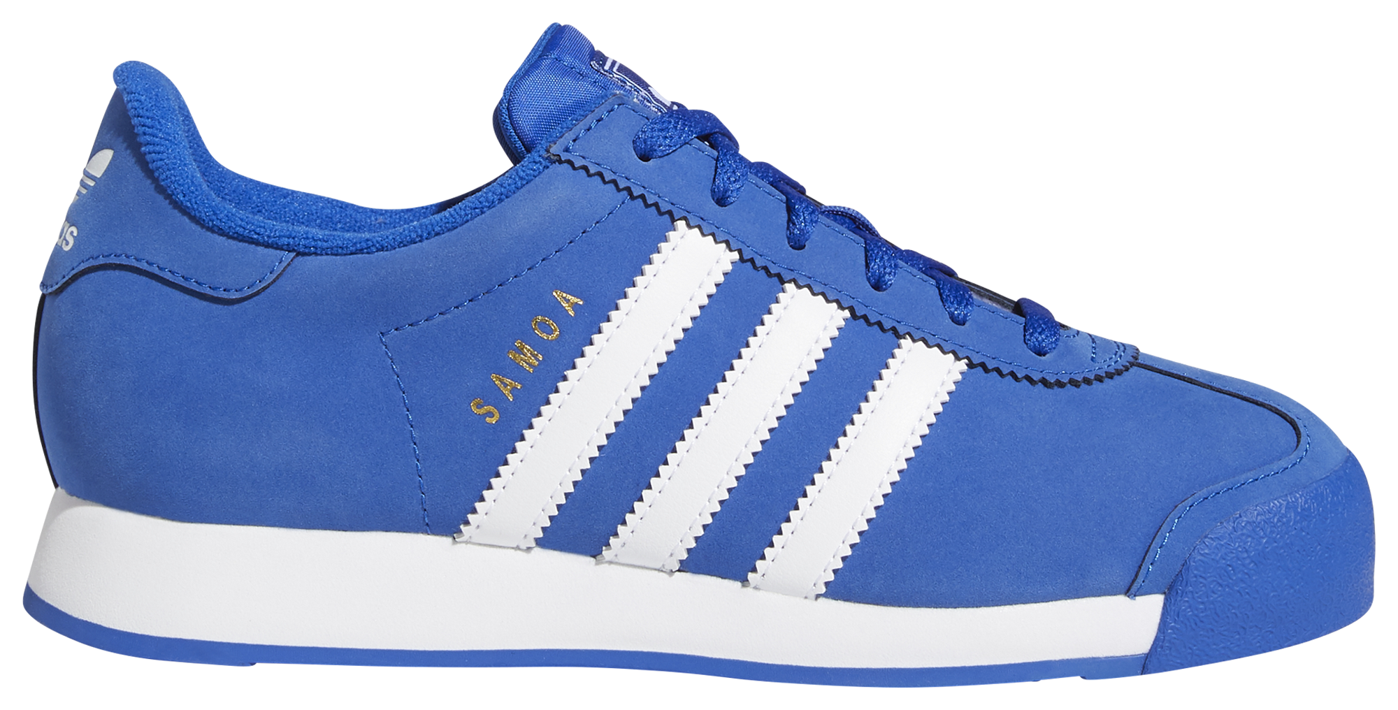 Adidas samoa hotsell blue and white