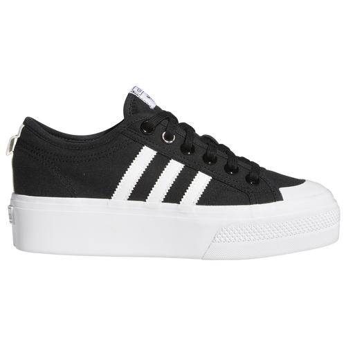 

adidas Originals Womens adidas Originals Nizza Platform - Womens Basketball Shoes Black/White Size 6.0