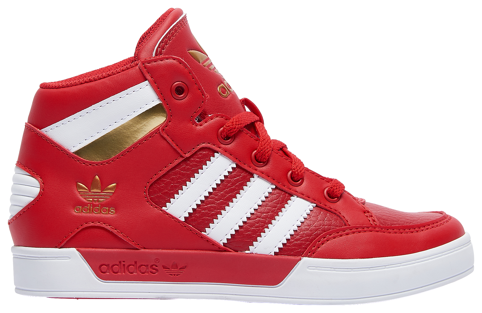 adidas hardcourt gold iridescent grade school shoes