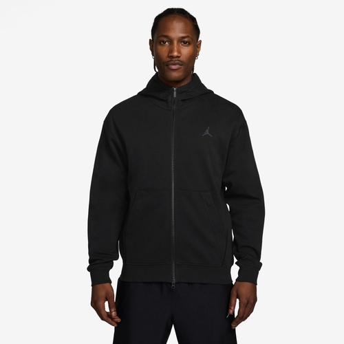 

Jordan Mens Jordan Dri-FIT Sport Hoop Fleece Full Zip - Mens Black/White Size M