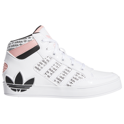 Girls' Preschool - adidas Originals Hardcourt Hi - Black/White/Pink