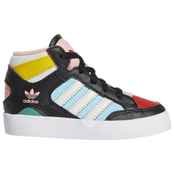 Girls' Toddler - adidas Originals Hardcourt Hi - Black/Rainbow