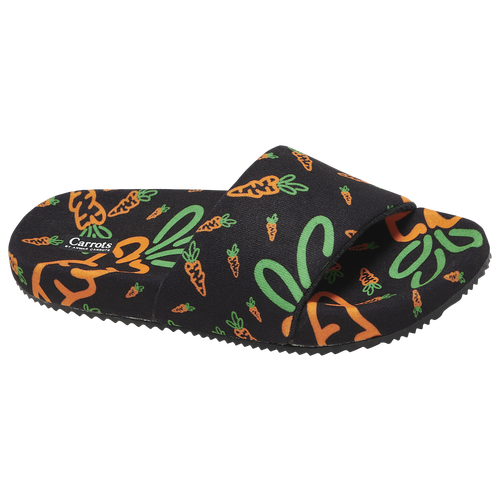 

Carrots Boys Carrots Slides - Boys' Grade School Shoes Black/Orange/Green Size 7.0
