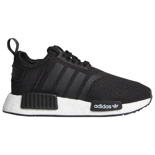 adidas Originals NMD R1 - Boys' Preschool Running Shoes - Black / Black / Black - FW0415