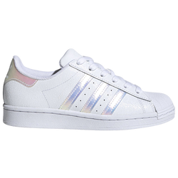 Girls' Grade School - adidas Originals Superstar - White/Silver