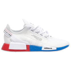 Mens - adidas Originals NMD_R1.V2 - White/White/Lush Red