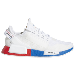 Boys' Grade School - adidas Originals NMD R1 V2 - White/Crystal White/Lush Red