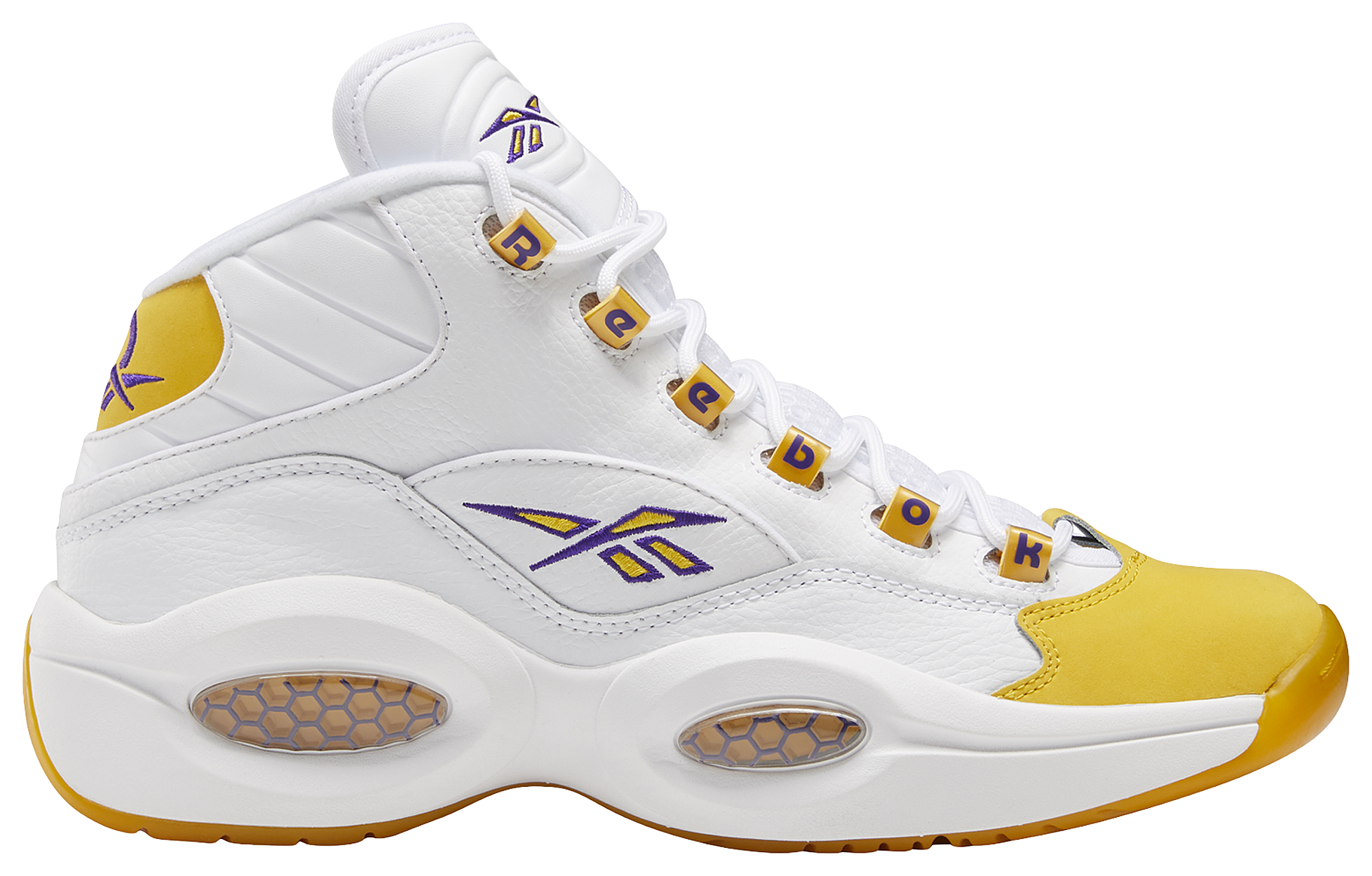 Reebok question mid store femme jaune