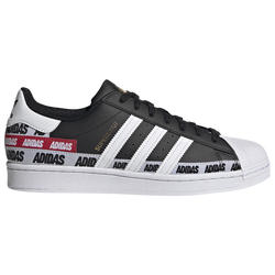 Men's - adidas Originals Superstar - Black/White/Gold