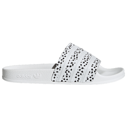 Women's - adidas Originals Adilette Slides - White/Black/White