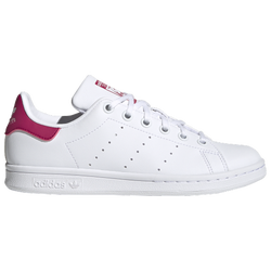 Girls' Grade School - adidas Originals Stan Smith - Cloud White/Cloud White/Bold Pink