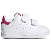 Adidas Originals Girls Stan Smith Shoes White Bold Pink White Size 04.0