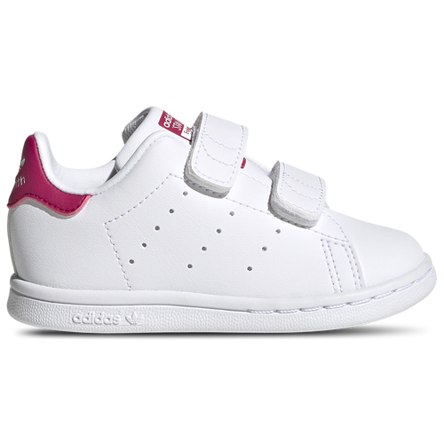 

Girls adidas Originals adidas Originals Stan Smith - Girls' Toddler Shoe White/White/Bold Pink Size 10.0