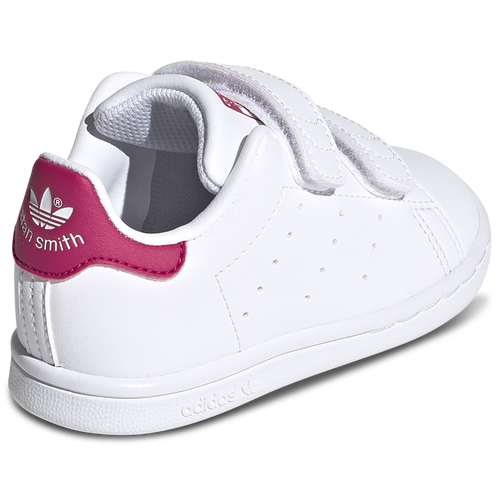 Adidas Originals Girls Stan Smith Shoes White Bold Pink White Size 04.0