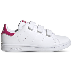 Girls' Preschool - adidas Originals Stan Smith - White/White/Bold Pink