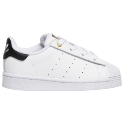 Boys' Toddler - adidas Originals SuperStan - Black/White/Gold Metallic