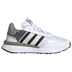 Boys' Grade School - adidas Retroset - White/Black