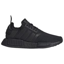 Boys' Grade School - adidas Originals NMD R1 Refined - Black/Black/Grey