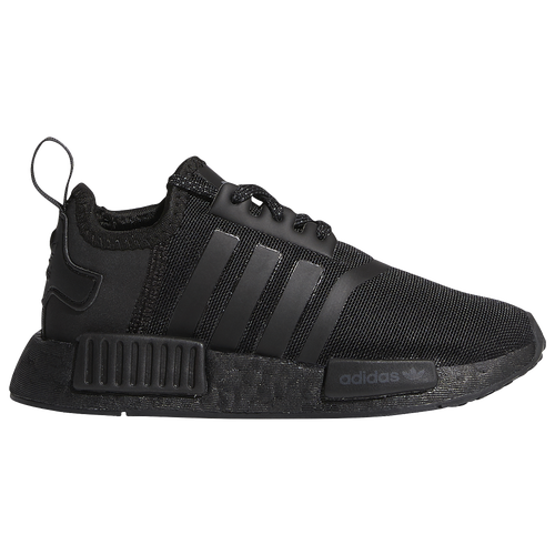 adidas Originals NMD R1 - Boys' Preschool Running Shoes - Black / Black / Grey Six - FX8778
