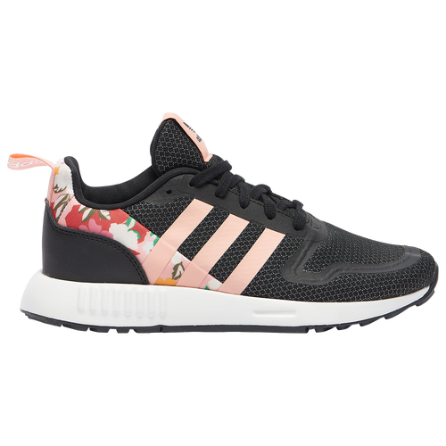 adidas Originals Smooth Runner - Girls' Grade School Running Shoes - Black / Glow Pink / White - FY2591
