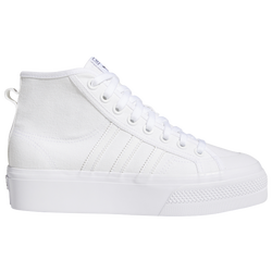 Women's - adidas Originals Nizza Platform Mid - White/White