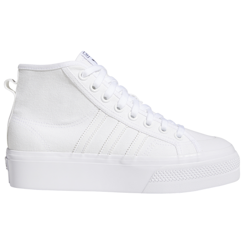 

adidas Originals Womens adidas Originals Nizza Platform Mid - Womens Basketball Shoes White/White Size 06.5