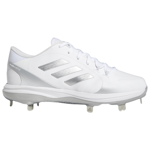 

adidas Womens adidas PureHustle 2.0 - Womens Softball Shoes White/Silver Size 8.5
