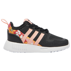 Girls' Toddler - adidas Smooth Runner - Black/Glow Pink/White