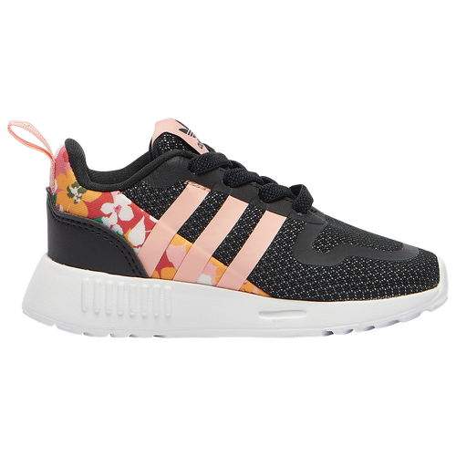 Adidas Originals Babies' Smooth Runner In Black/glow Pink/white | ModeSens