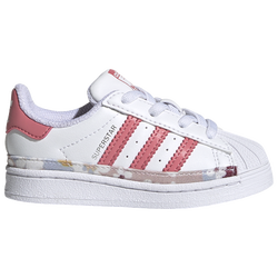 Girls' Toddler - adidas Originals Superstar - White/Hazy Rose