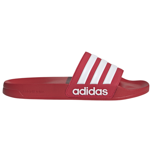 

adidas Mens adidas Adilette Shower Slide - Mens Shoes Red/White Size 13.0