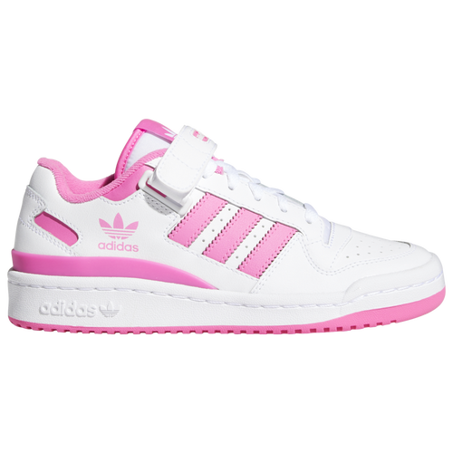 

Girls adidas Originals adidas Originals Forum Low - Girls' Grade School Basketball Shoe White/Pink/White Size 06.0