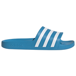 Men's - adidas Adilette Aqua Slides - Solar Blue/Solar Blue/White