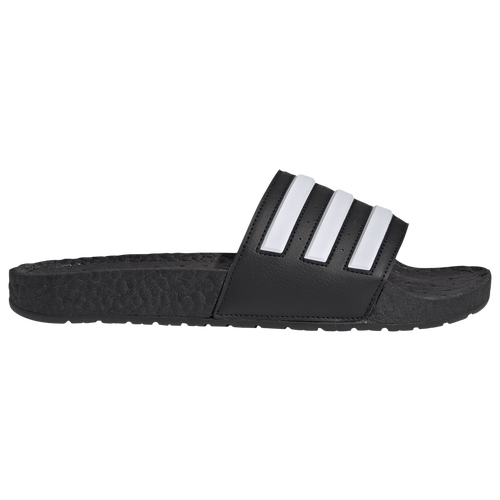 

adidas Mens adidas Adilette Boost Slides - Mens Shoes Black/White/Black Size 13.0