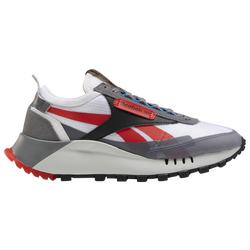 Boys' Grade School - Reebok Classic Leather Legacy - Pure Grey/White/Instinct Red