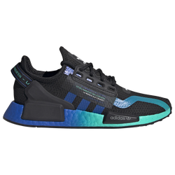 Boys' Grade School - adidas Originals NMD R1 V2 - Black/Blue/White