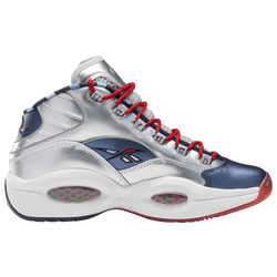 Men's - Reebok Question Mid X Adidas Harden - Metallic Silver/Blue/Red
