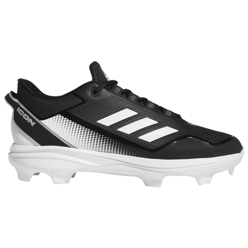 

adidas Mens adidas Icon 7 TPU - Mens Baseball Shoes Black/Silver/White Size 13.0