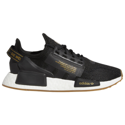 Boys' Grade School - adidas Originals NMD R1 V2 - Black/Gold/White