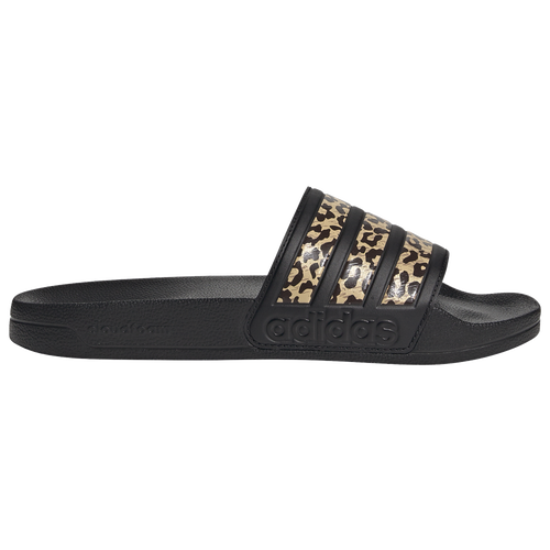 

adidas Womens adidas Adilette Shower Slide - Womens Shoes Black/Leopard Size 5.0