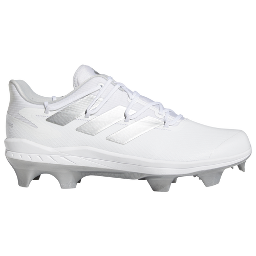 

adidas Mens adidas Adizero Afterburner 8 Pro TPU - Mens Baseball Shoes White/Metallic Silver Size 10.5