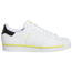adidas Stripe Life Superstar - Men's White/Yellow/Black