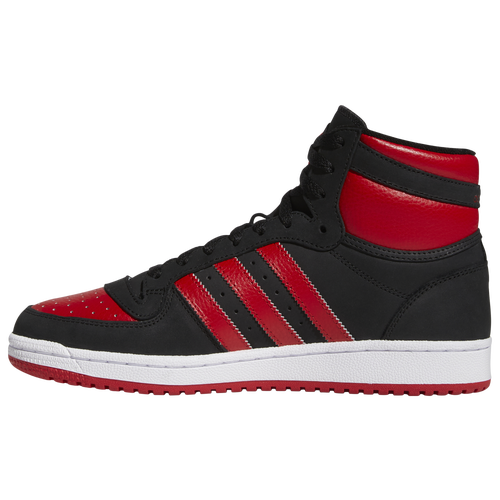 Red adidas high top shoes online