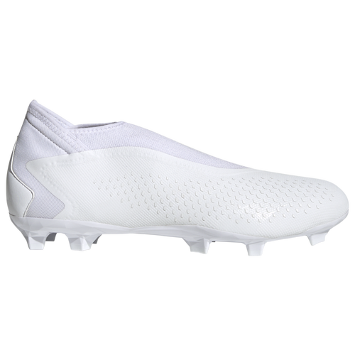 

adidas Mens adidas Predator Accuracy.3 Laceless FG Soccer Cleats - Mens Shoes Ftwr White/Ftwr White/Core Black Size 8.5